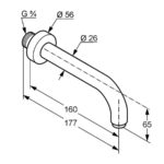 BOZZ vaňový výtok DN 20