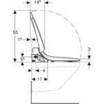 Geberit AquaClean 4000 WC sedadlo: Alpská biela