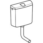 Nadomietková splachovacia nádržka Geberit AP110, Štart-Stop splachovanie, alpská biela