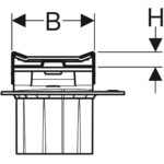 Sprchový žľab Geberit CleanLine20: L=30-90cm, ušľachtilá oceľ elektricky leštená