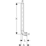Medzikus pre splachovaciu rúrku Geberit