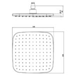 Sprchová sada podomietková, chróm