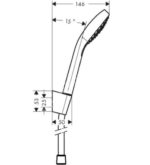 Croma Select S Vario sada so sprchovým držiakom 1,25m