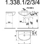 Umývadlo do nábytku 60 x 46 cm, Lyra Plus, JIKA