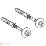 Pripevňovací materiál Geberit pre umývadlo (2 ks)