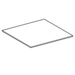 Sklenená polička Geberit Xeno2: B=45cm, H=0.8cm, T=45cm