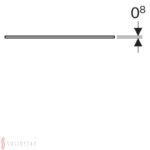 Sklenená polička Geberit Xeno2: B=45cm, H=0.8cm, T=45cm