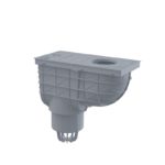 Univerzálny lapač strešných splavenín 300x155/110 mm priamy ŠEDÝ