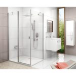 Sprchové dvere do kombinácie Ravak CHROME CRV2-80, lesklý hliník/sklo Transparent