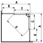 Štvorcový sprchovací kút JIKA Lyra Plus, biely lesklý profil/sklo Transparent