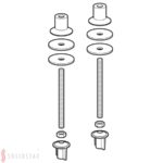 Pripevňovací materiál Geberit pre umývadlo na dosku