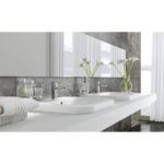 Dávkovač na mydlo s držiakom, chróm/sklo