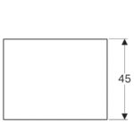 Sklenená polička Geberit Xeno2: B=58cm, H=0.8cm, T=45cm
