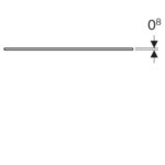 Sklenená polička Geberit Xeno2: B=58cm, H=0.8cm, T=45cm