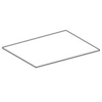 Sklenená polička Geberit Xeno2: B=58cm, H=0.8cm, T=45cm