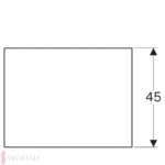 Sklenená polička Geberit Xeno2: B=58cm, H=0.8cm, T=45cm