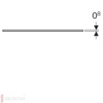 Sklenená polička Geberit Xeno2: B=58cm, H=0.8cm, T=45cm