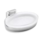 Mydelnička sklo METALIA 12, chróm