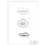 Mydelnička sklo METALIA 12, chróm