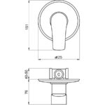 Sprchová podomietková batéria TITANIA Nice