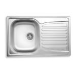 Drez 49x78 rohový s odkvapom a prepadom - nerez