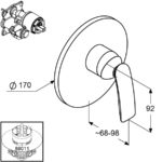 BALANCE Sprchová podomietková batéria