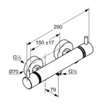 BOZZ sprchová termostatická batéria DN 15