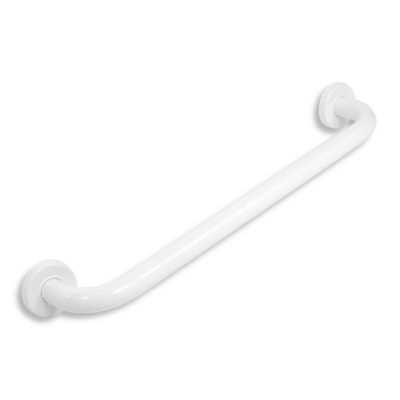 Madlo rovné s krytkami 800 mm biele