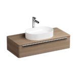 Umývadlo na dosku Ceramic 550 O Slim, keramické biele