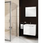 BLPS-100 Pevná stena do kombinácie matný hliník + transparent