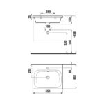 JIKA Mio-N Umývadlo 55cm, biela perla