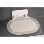 CHROME Sprchové sedadlo biele