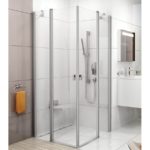 Sprchové dvere do kombinácie Ravak CHROME CRV2-100, lesklý hliník/sklo Transparent