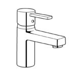 Kludi ZENTA Umývadlová jednopáková batéria DN10, biela/chróm