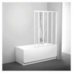 VS5 Vaňová zástena skladacia 5dielna white+rain