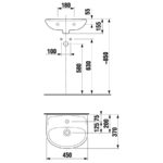 Umývadielko 45 x 37 cm, Lyra Plus, JIKA