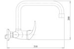 Drezová umývadlová batéria 100 mm METALIA 55 - chróm