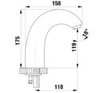 SENSOR umývadlová elekt. batéria