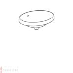 Zápustné umývadlo Geberit VariForm, oválne: B=50cm, T=40cm, biela