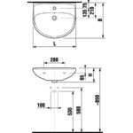 Umývadlo 65 x 52 cm, Lyra Plus, JIKA