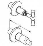 Kludi STANDARD podomietkový ventil, chróm