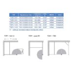 Bočná zástena k sprchovým dverám TCW1 800/2000 LH/ČS
