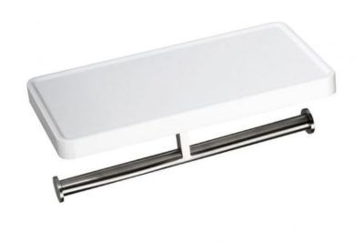 Polička s držiakom role papiera