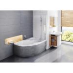 Vaňa ROSA II 150x105 ľavá, snehobiela