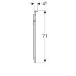 Osvetlené zrkadlo Geberit Xeno2 s priamym a nepriamym osvetlením: B=90cm, H=71cm