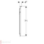 Osvetlené zrkadlo Geberit Xeno2 s priamym a nepriamym osvetlením: B=90cm, H=71cm