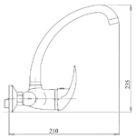 Drezová umývadlová batéria 150 mm METALIA 55, chróm