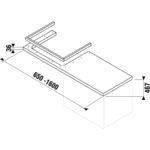 Atypická umývadlová doska 650-1600 mm