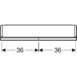 Zrkadlová skrinka Geberit ONE s výklenkom a ComfortLight, s dvoma dvierkam