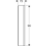Zrkadlová skrinka Geberit ONE s výklenkom a ComfortLight, s dvoma dvierkam